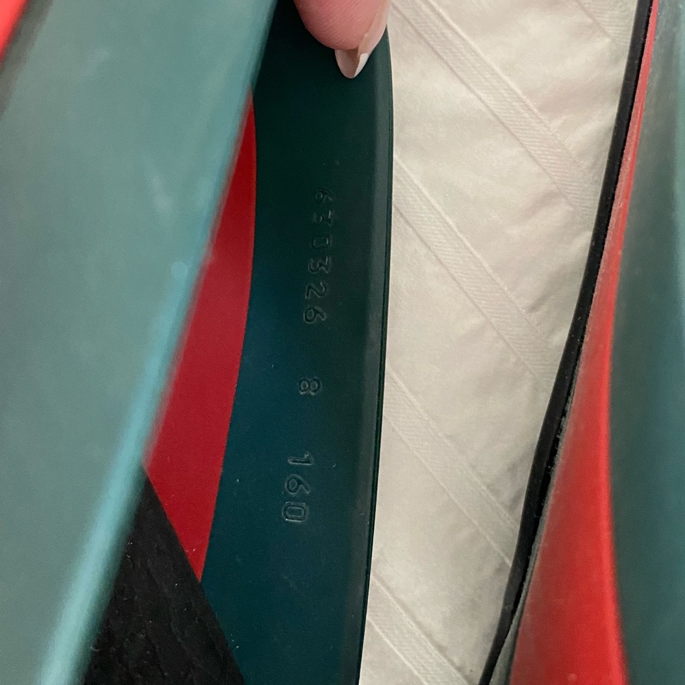 Gucci Red and Green Men's Sandals - Picture 9 of 16